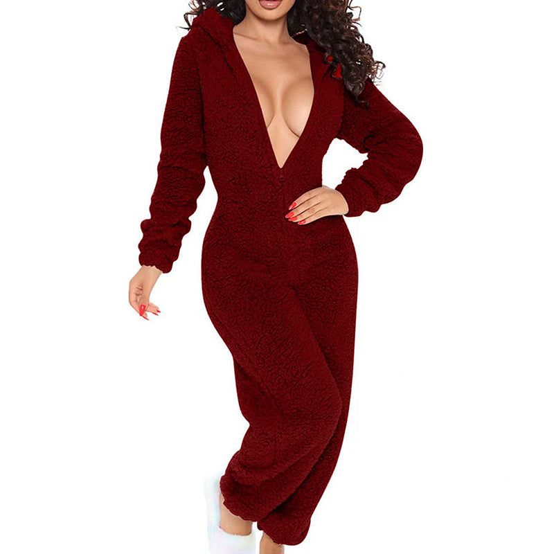 Velvet Cloud Plush Hooded Lounge Set