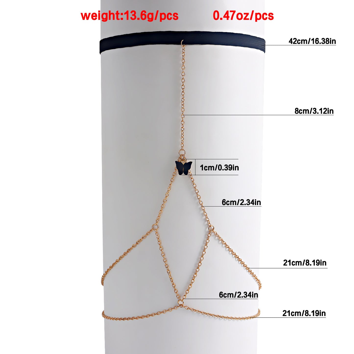 Geometric Thigh Accessories Women's Elastic Rope Leg Chain