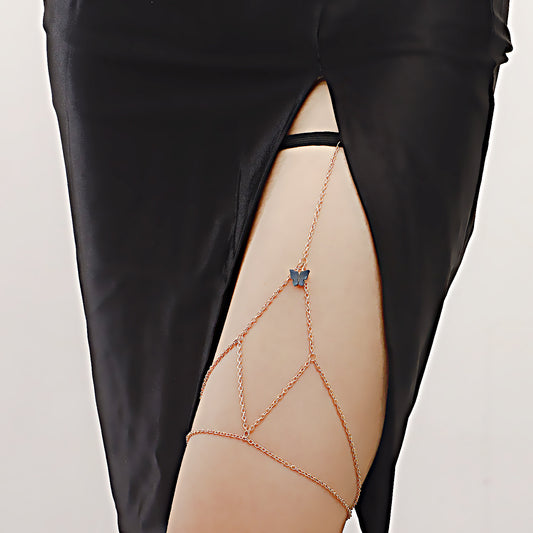 Geometric Thigh Accessories Women's Elastic Rope Leg Chain