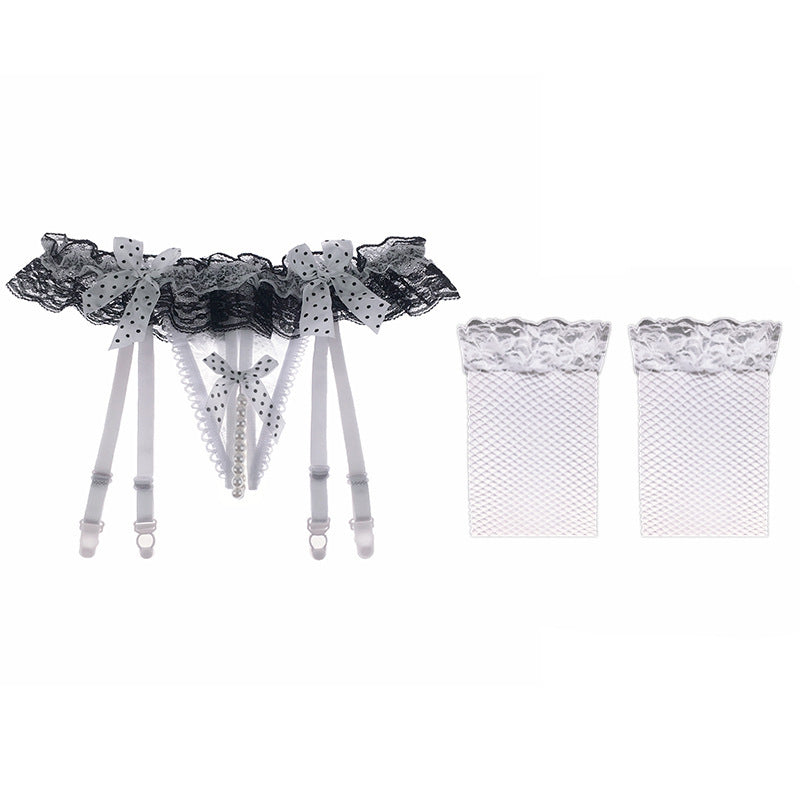 Net hosiery silk pearl underwear