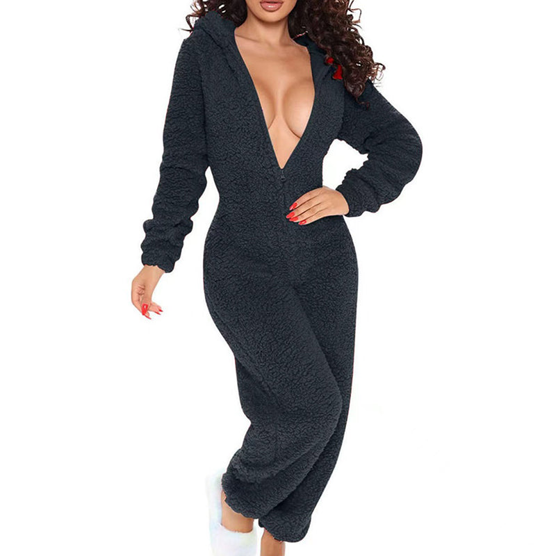 Velvet Cloud Plush Hooded Lounge Set