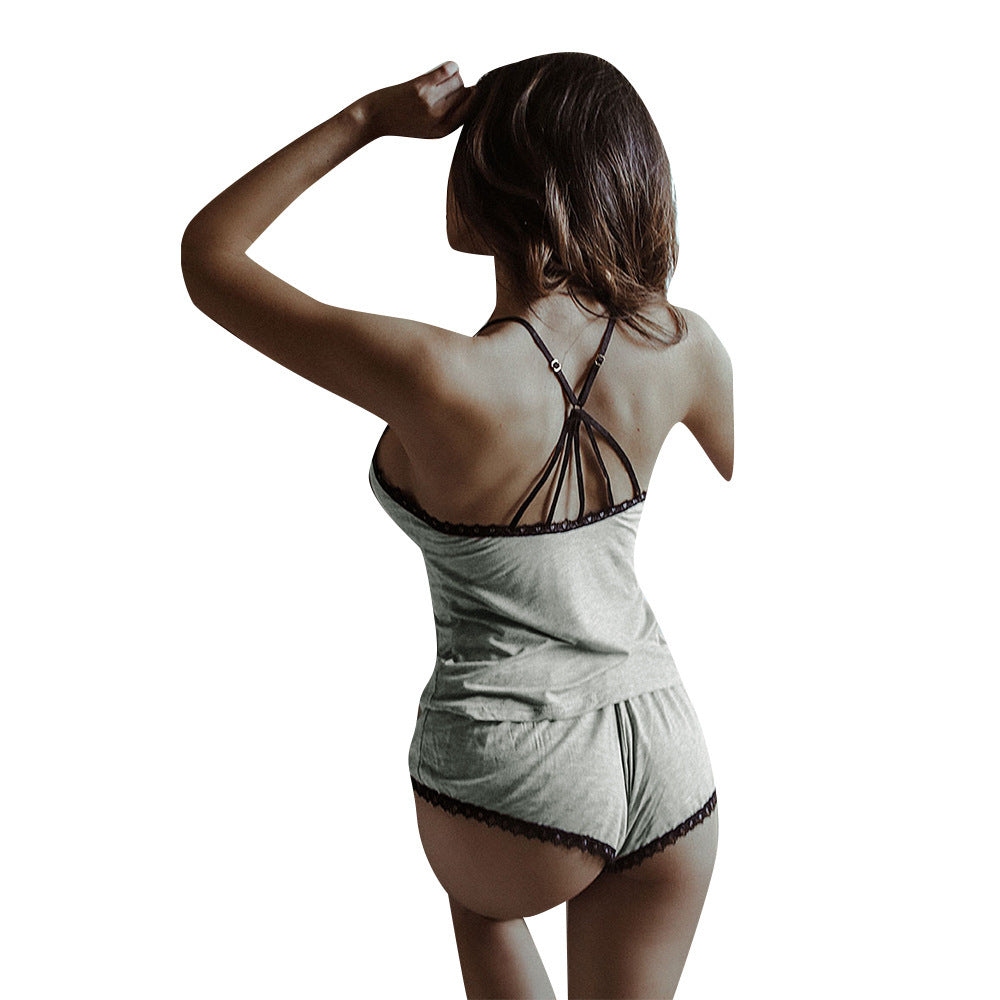 Soft Whisper Lace Lounge Set