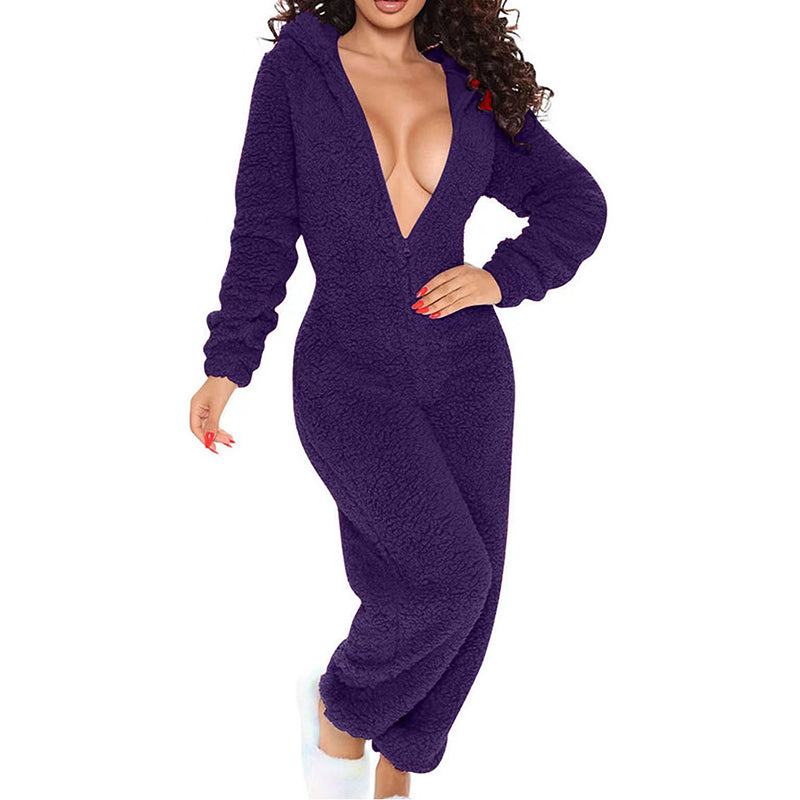 Velvet Cloud Plush Hooded Lounge Set