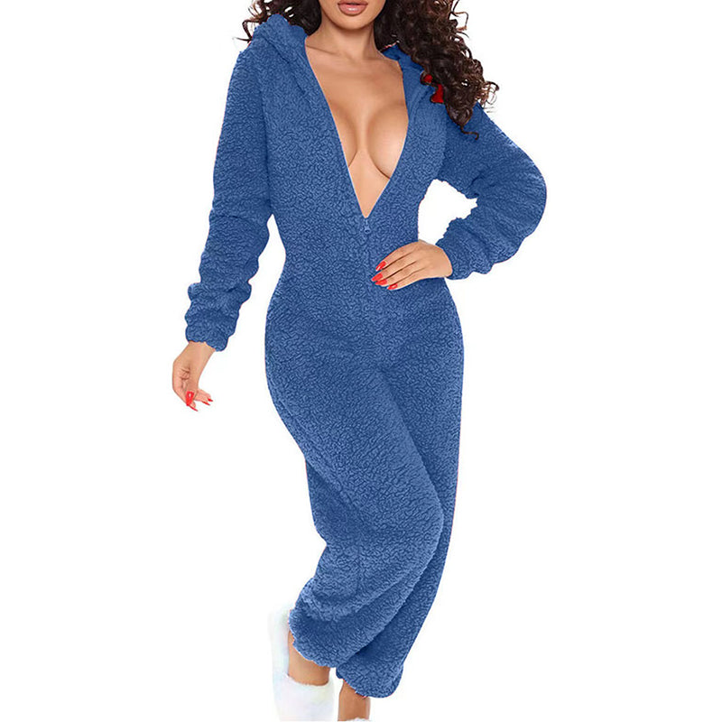 Velvet Cloud Plush Hooded Lounge Set