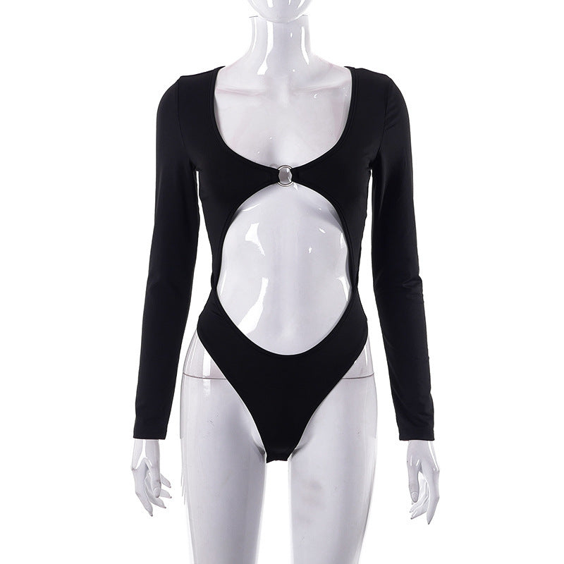 Midnight Eclipse Cutout Bodysuit
