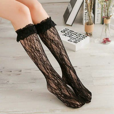 Lace Cutout JK Thigh-high Stockings
